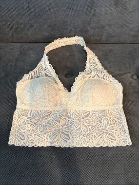 aerie Lace Bralette in Cream